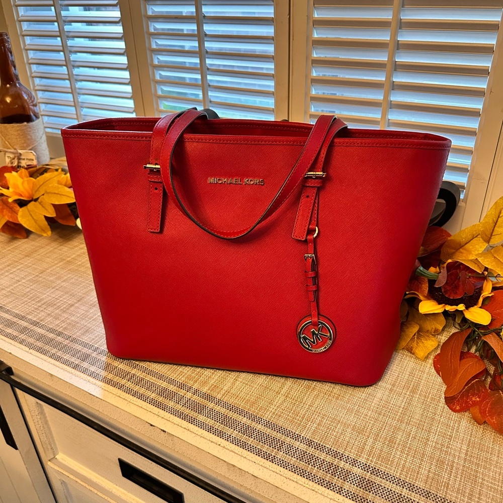 Michael Kors Vibrant Red Tote